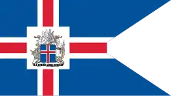 Drapeau du président de l'Islande