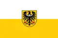 Drapeau de la Basse-Silésie avec armoiries
