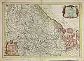 « Carte des comtez »La Flandre en 1669.