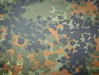 Motif de camouflage allemand flecktarn.