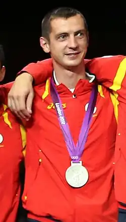 Florin Zalomir aux Jeux olympiques de 2012.