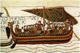 Bateau du XIe&nbsp;siècle, Tapisserie de Bayeux.