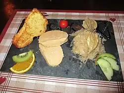 Avec du foie gras d'Alsace