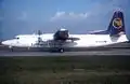 Un Fokker 50 de Lufthansa CityLine en 1992 à Roissy
