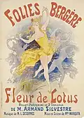 Fleur de Lotus, par Jules Chéret (1893).