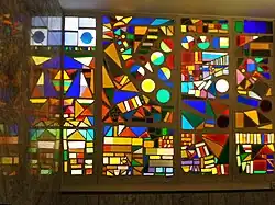 Mosaïque dans le hall des ascenseurs