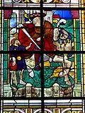 Vitrail - la Charité de Saint-Martin.
