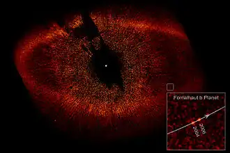 Fomalhaut b vue en 2004 et en 2008.