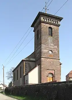 L'église, côté sud-ouest.