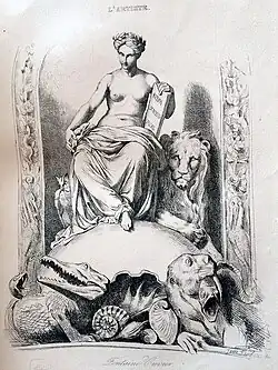 La fontaine Cuvier à Paris : RERVM COGNOSCE. CAVSAS.