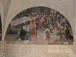 Scène du lavement des pieds.