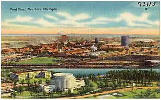 Site industriel Ford historique de Dearborn, vers 1930-1945