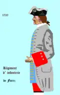 régiment de Forez de 1720 à 1734