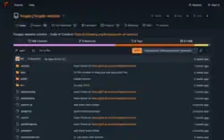 Description de l'image Forgejo screenshot dark mode.png.