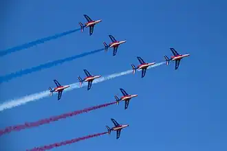 La fumée générée ne sort que par la tuyère du réacteur gauche.