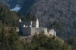 Blockhouse at Predil looking east from the pass