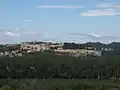 Vue sur le fort Saint-André depuis le rocher des Doms d'Avignon.