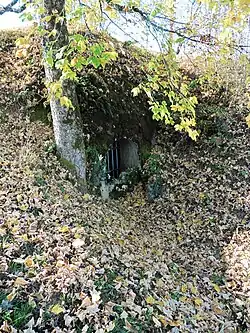 Dôme de protection de l'accès par escalier.