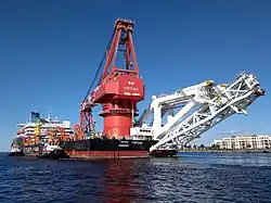 Nord Stream 2: Le Fortuna près de Rostock à Warnemünde le 29 septembre 2020.