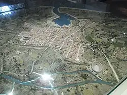 Photographie d'un plan-relief de Forum Julii.