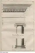 Détail de l'ordre ionique du théâtre, 1697.