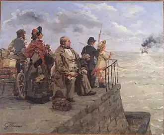 Le Départ pour Jersey (vers 1883), musée Thomas-Henry (Cherbourg-en-Cotentin).