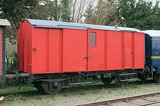 Le fourgon M 40 87 949 1866-9 à Chaillevette.