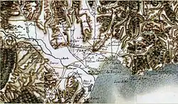 Carte de Fréjus.