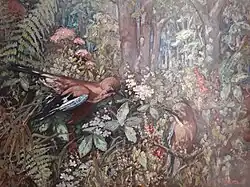 Sous-bois, geais bleus, 1955.