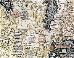 Une carte détaillée de la Palestine du 15e&nbsp;siècle