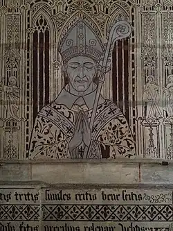 Dalle funéraire de l'abbé Vallée.