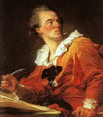 L'Inspiration (1769), Paris, musée du Louvre.