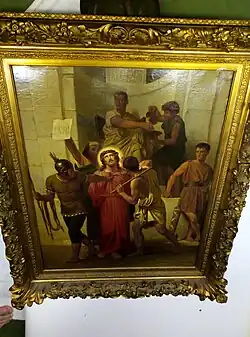 Pilate se lavant les mains. Localisation indéterminée.