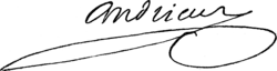 signature de François Andrieux