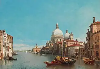 Vue de Venise : le grand canal.