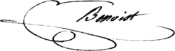 signature de François Benoist