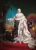 Louis XVIII, Roi de France par François Gérard.