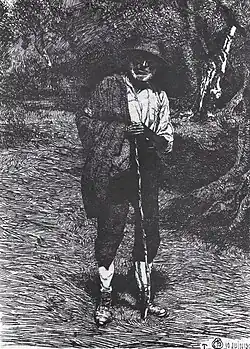 Il pastore, 1903 (Eau-forte ; 18&nbsp;×&nbsp;13&nbsp;cm), Liège, Musée de La Boverie