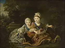 Le duc de Berry et le comte de Provence, par Drouais, 1757.