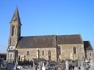Vue méridionale de l'église Saint-Georges.
