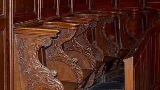 Les stalles de l'église Saint-Sulpice.