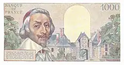 1 000 francs Richelieu, Face verso