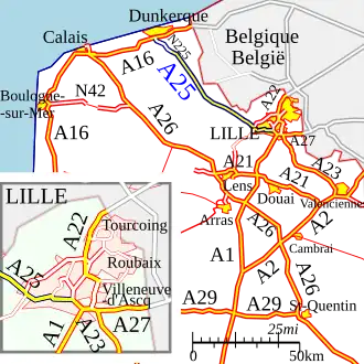 Carte de la route.