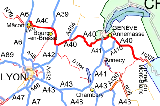 Carte de la route.