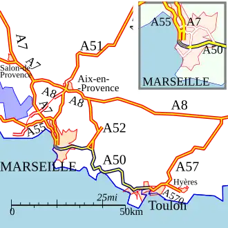 Carte de la route.