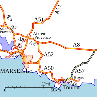 Carte de la route.