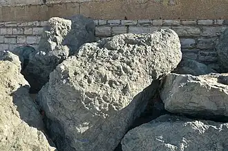 Rocher de digue à Anglet