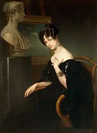 Portrait de la princesse Cristina Trivulzio Belgiojoso, 1832.
