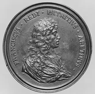 Francesco Redi (1684), avers, New York, Metropolitan Museum of Art.