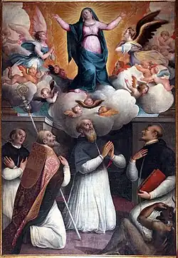 Madonna Assunta, Agostino e Santi, Santa Maria in Porto, Ravenne.